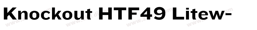 Knockout HTF49 Litew字体转换